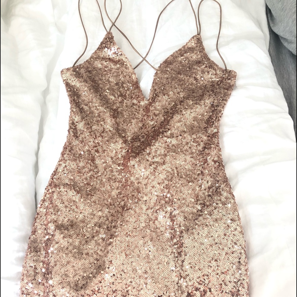 Beautiful gold sequin brand new dress, brand new